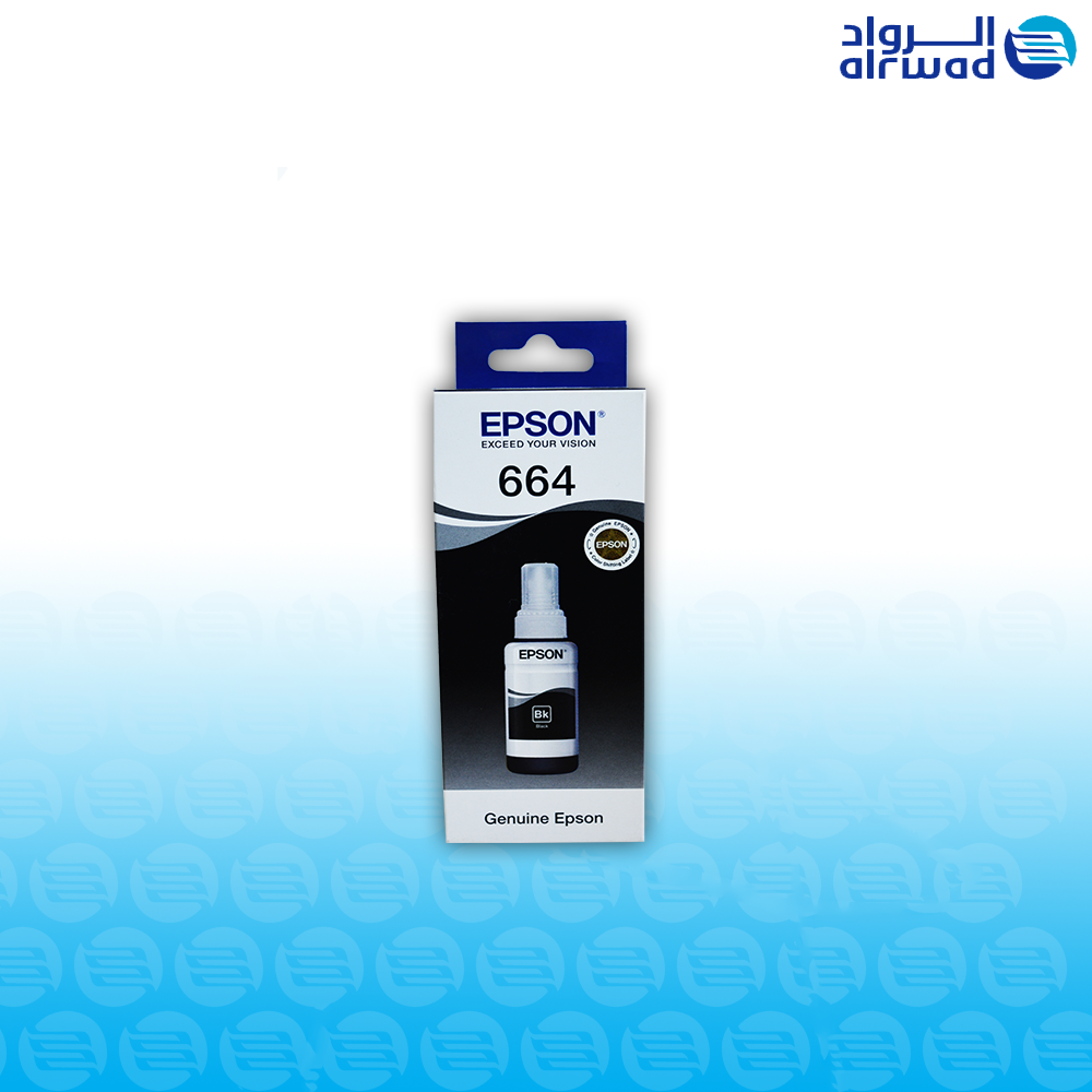 حبر 664 اسود حبر ( Epson ) T664 إبسون سائل 70مل اسود - الصورة 1