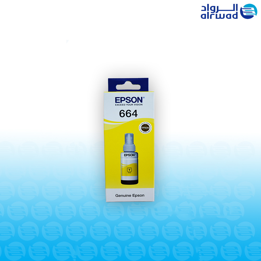 حبر 664 اصفر حبر ( Epson ) T664 إبسون سائل 70مل ملون - الصورة 1